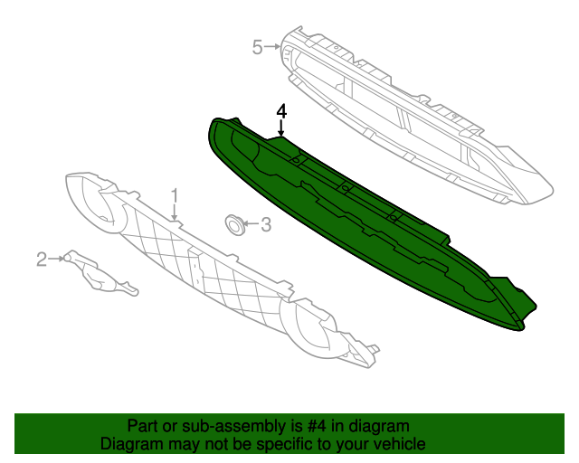 DR3Z8419BA dr3z8419ba 2012 2013 2014 Ford Mustang lower front