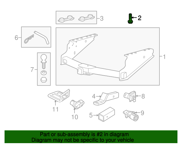 20112020 Ford Trailer Hitch Mount Bolt W716092S439 QuirkParts