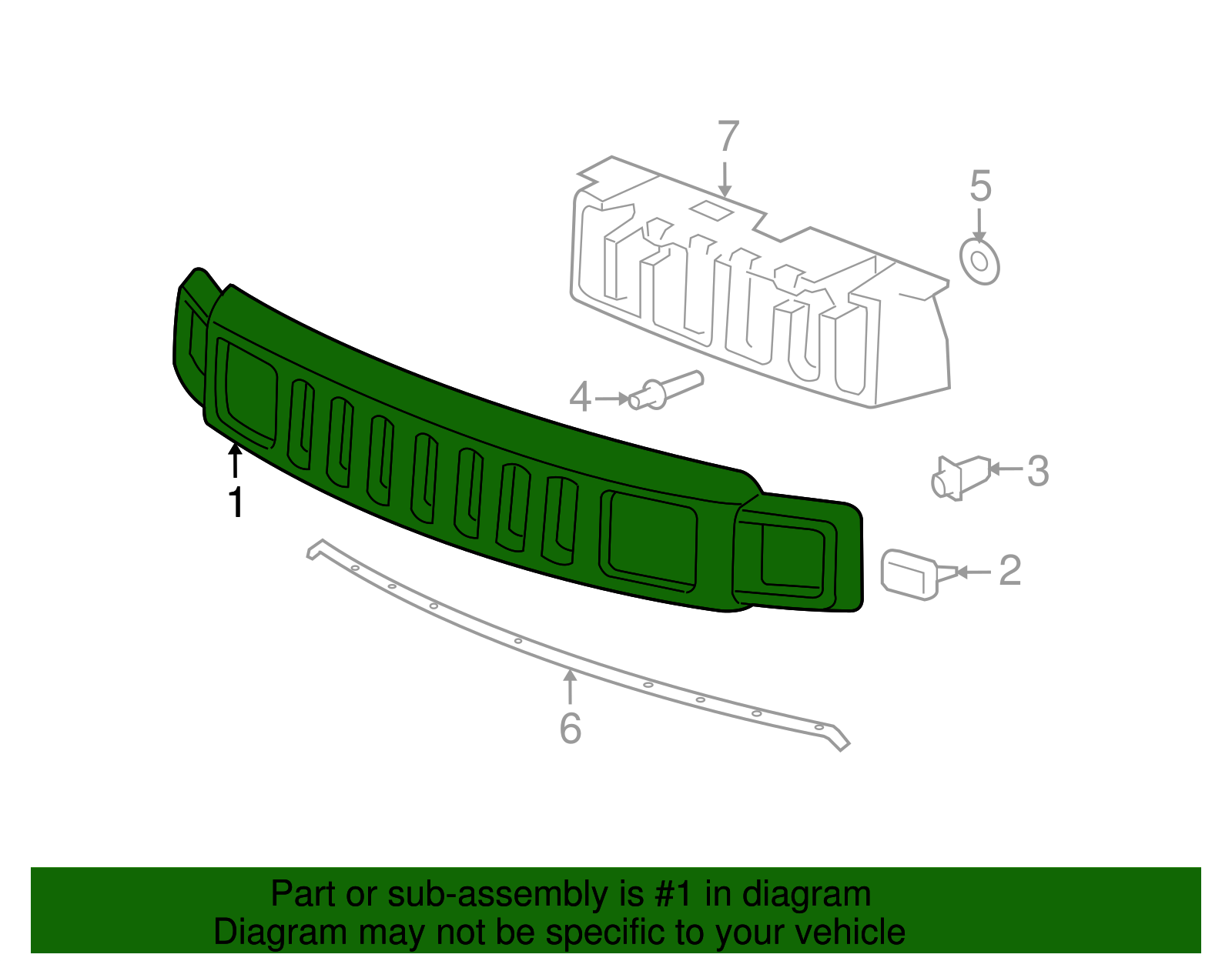 Grille, Rad - GM (15834195)