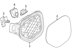2022-2024 Audi e-tron GT Charging Port Cover 4J3-821-323-GRU | Audi USA ...