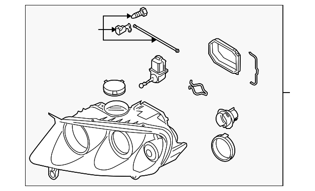 Headlamp Assembly - Volkswagen (7L6-941-018-BL)