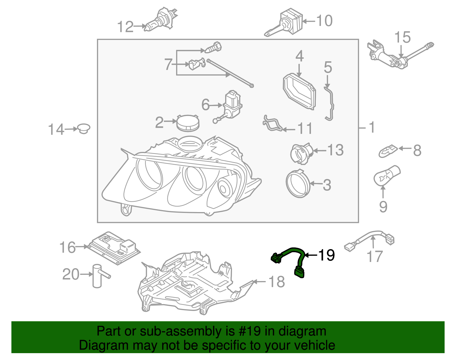 Wire Connector - Volkswagen (7L6-971-071-A)