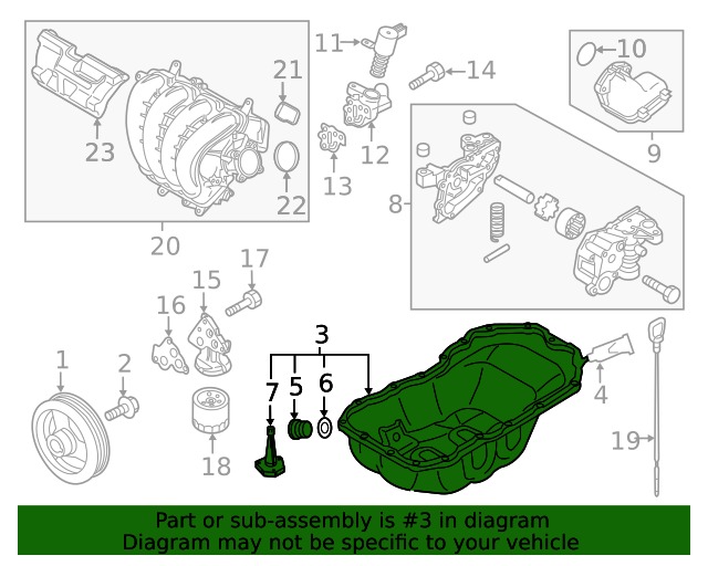 20182023 Mazda Oil Pan pyfb104axc