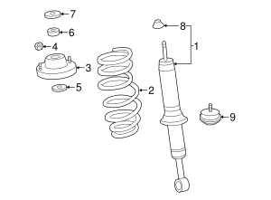 2016-2023 Toyota Tacoma Shock Absorber 48510-8Z253 | Toyota Parts Center