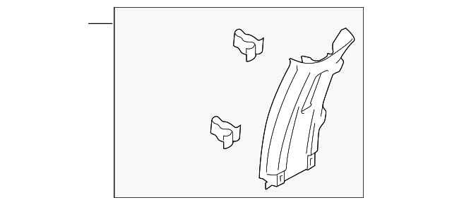 Upper Center Pillar Trim - Ford (HC3Z-2624347-AD)