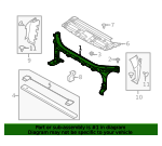 Front Radiator Core Support Bracket For 2015-2022 Ford F-150 V6 - ML3Z16138A