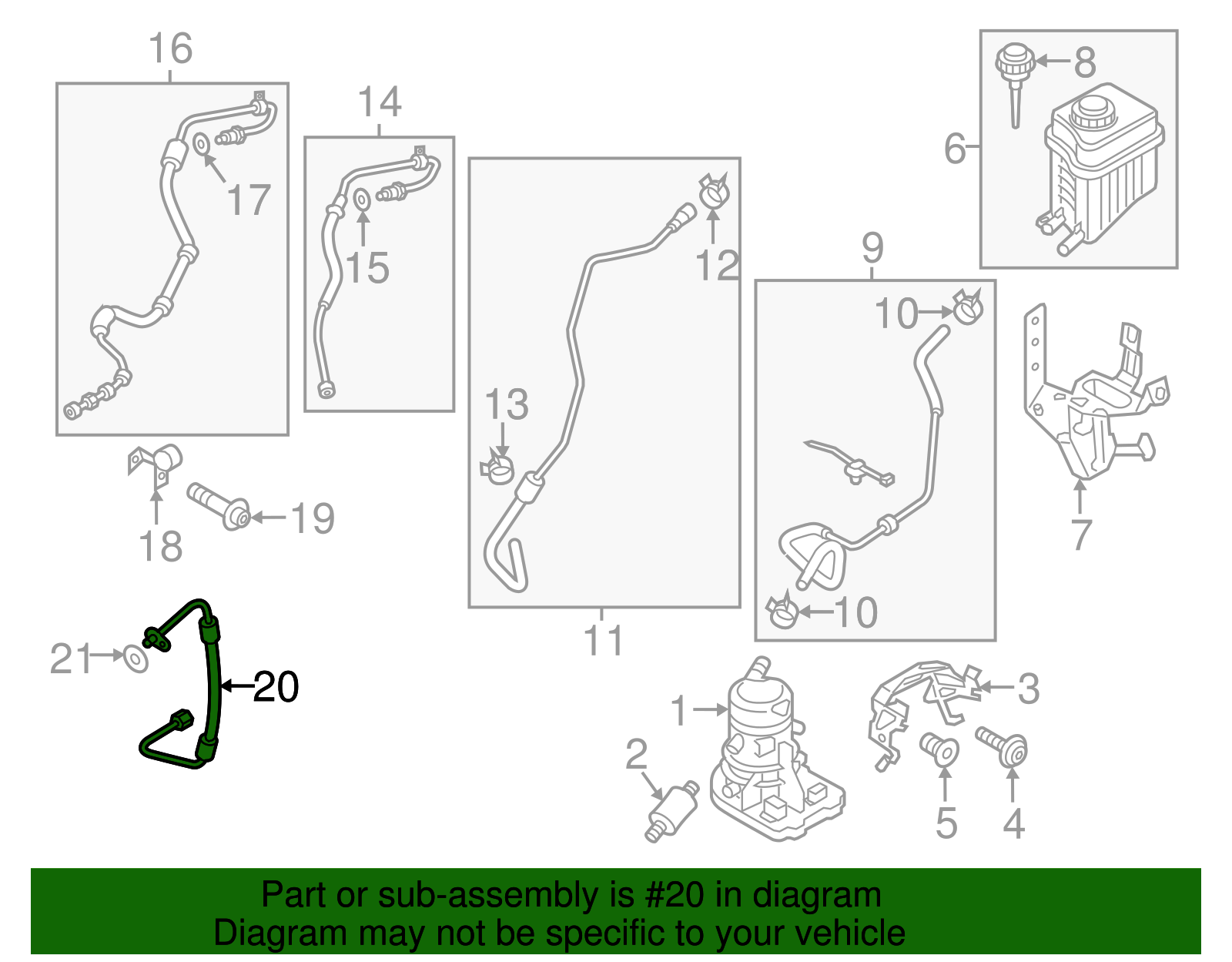 Pressure Line - Volkswagen (7P0-422-893-AA)