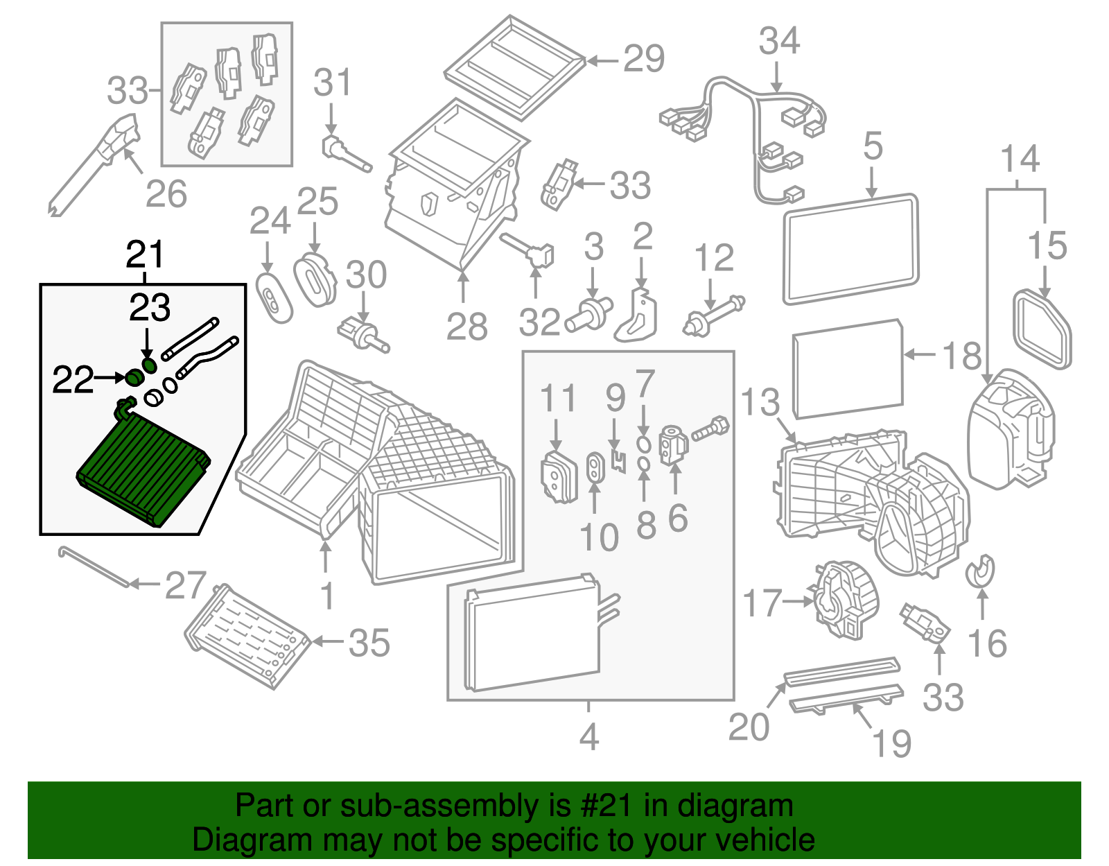 Heater Core 7P0-819-031