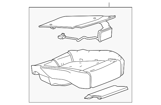 Passenger Side Front Seat Cushion Pad - GM (95077997)