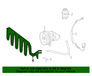 463-460-32-24 - Power Steering Cooler 2016-2021 Mercedes-Benz ...