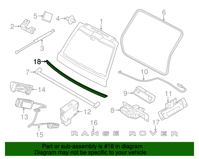 LR011183 - Molding - 2010 2011 Land Rover Range Rover | LandRoverLakeBluff