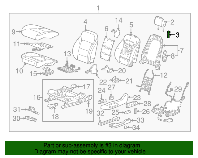 20182020 Buick Enclave Headrest Guide 84000042