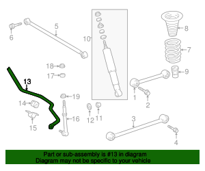 Genuine Toyota Stabilizer Bar (Rear) – Part #48812-30400, Fits Crown, Majesta, Mark X Models (2004+)