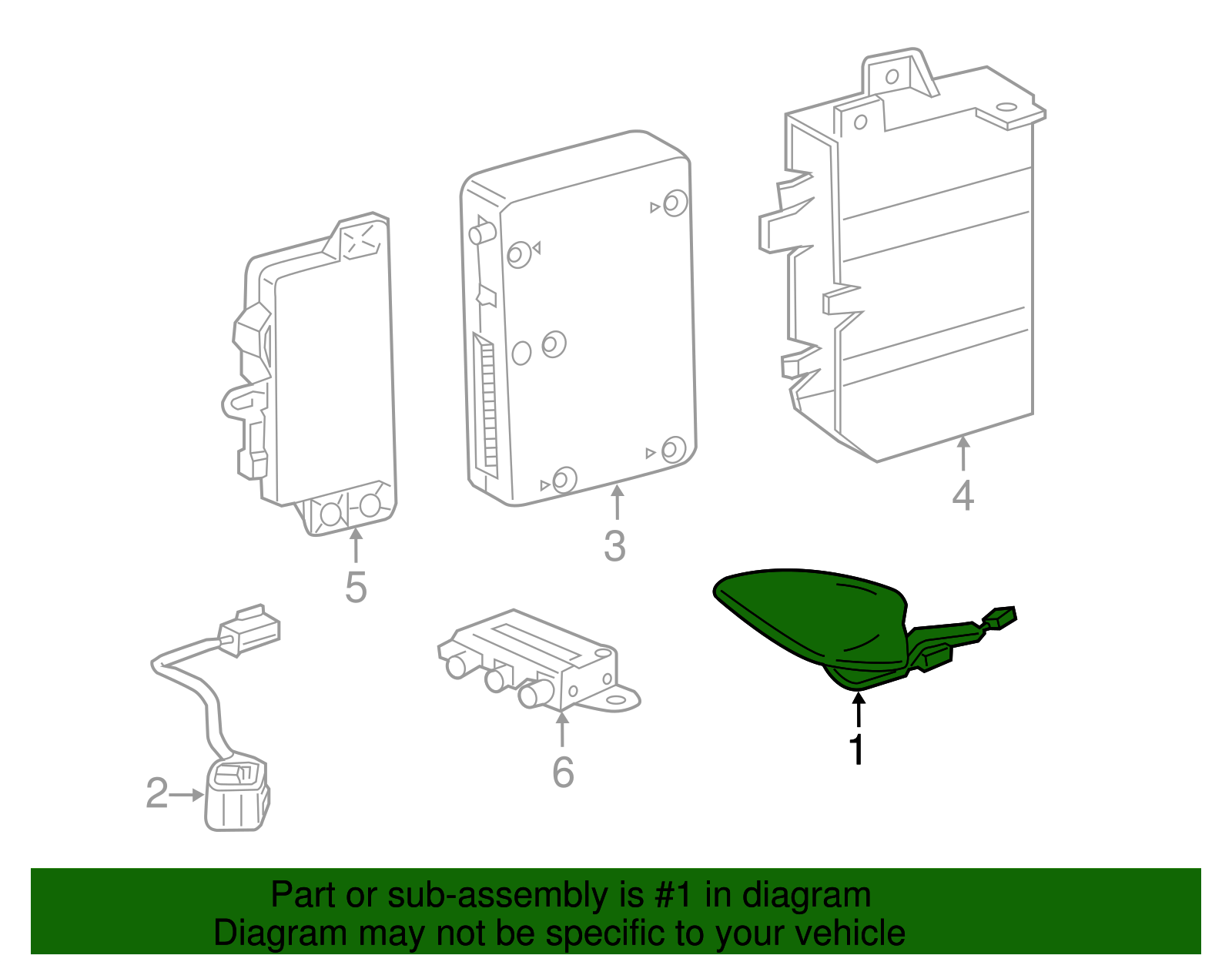 84400602 - High Frequency Antenna 2016-2019 GM | Gateway Buick GMC Parts