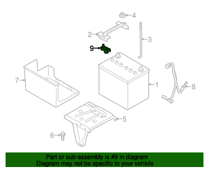 MU001365 - Positive Cable Connector 2006-2024 Mitsubishi | Mitsubishi ...