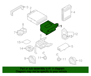 Genuine BMW 65-83-9-165-855 | Radio Control Unit | FREE Shipping on ...