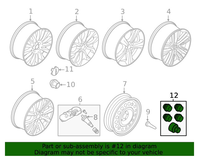 20142019 Ford Wheel Lock Kit ACPZ1A043A Varsity Ford