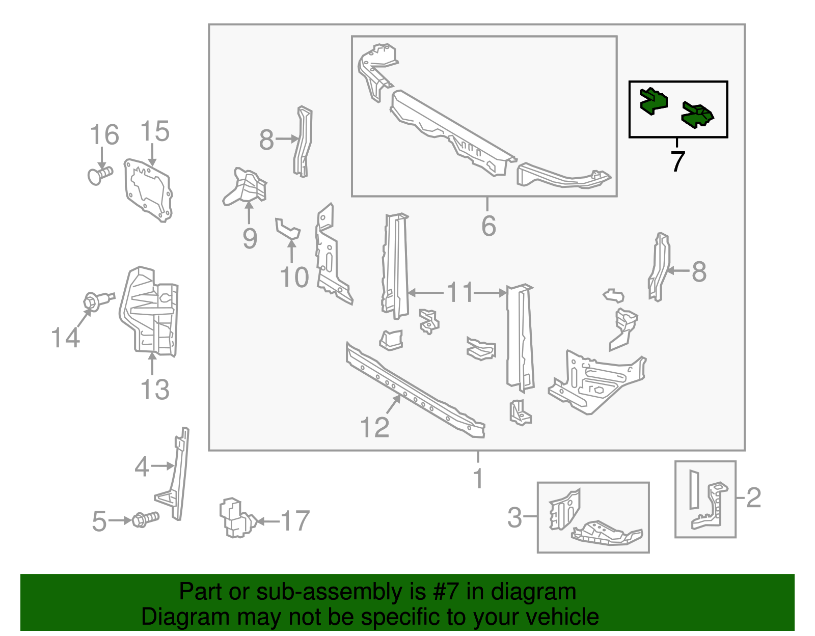 Upper Tie Bar Support - Toyota (53213-0C020)