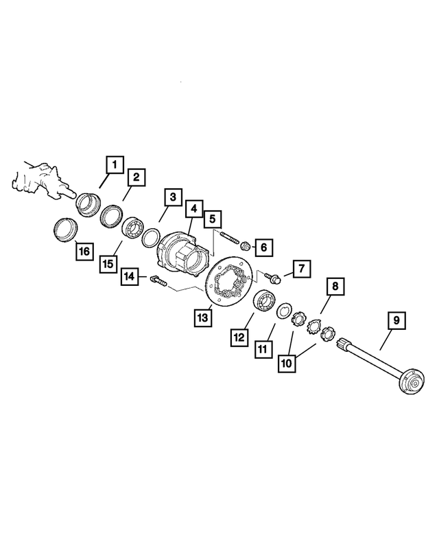 20032006 Dodge Sprinter 3500 Wheel Bearing Seal 5103566AA My Mopar Parts