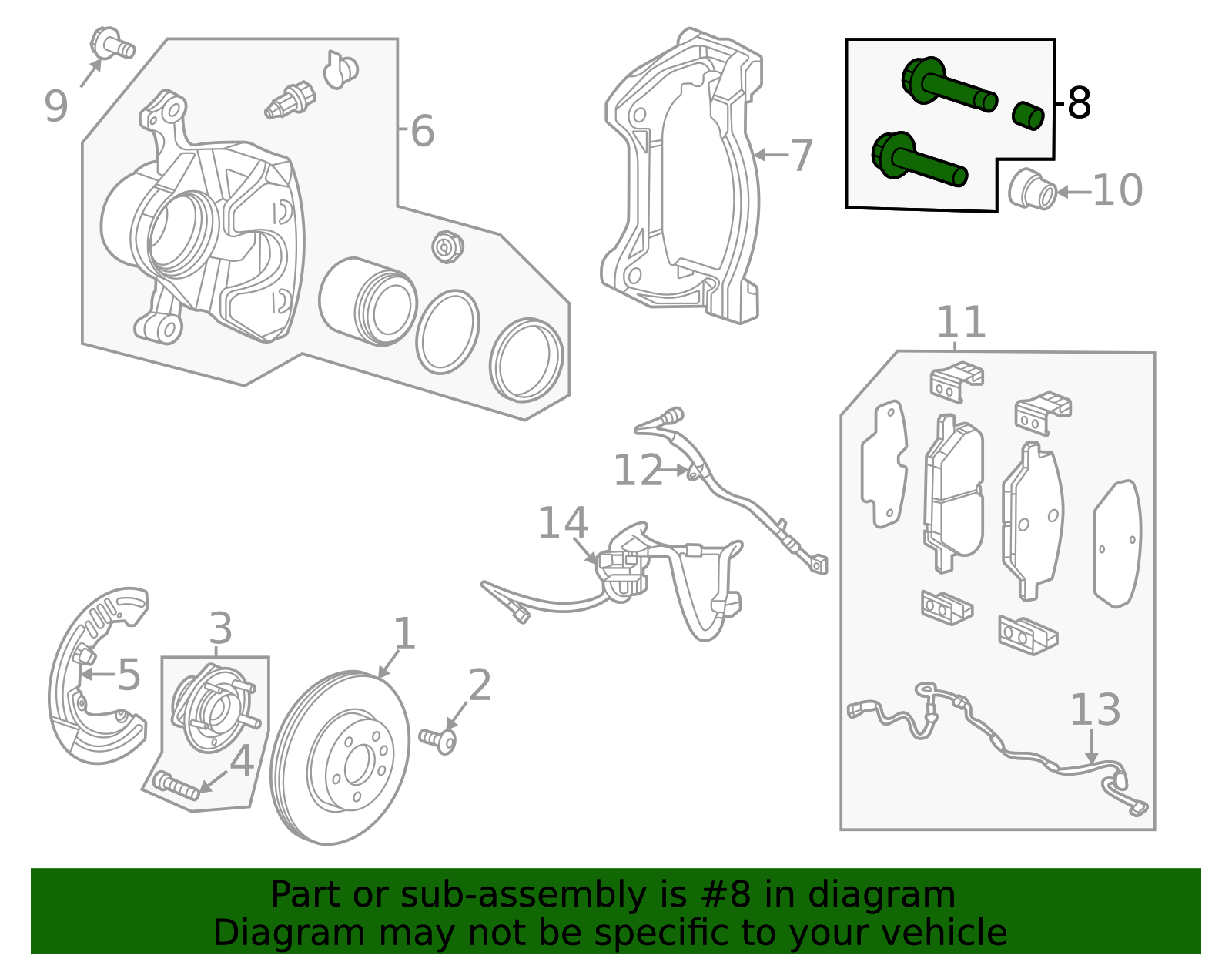 Brake Caliper Guide Pin - GM (13533393)