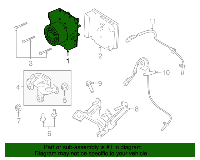 KG9Z2C215C ABS Pump Assembly 20172020 Ford Lasco Auto Parts