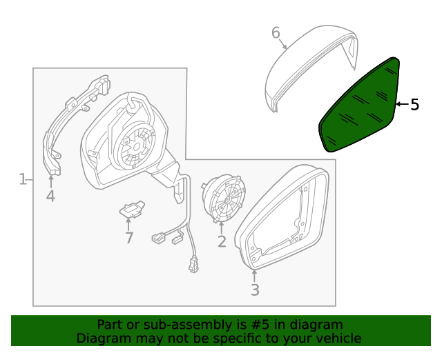Mirror Glass 2GJ-857-522-D