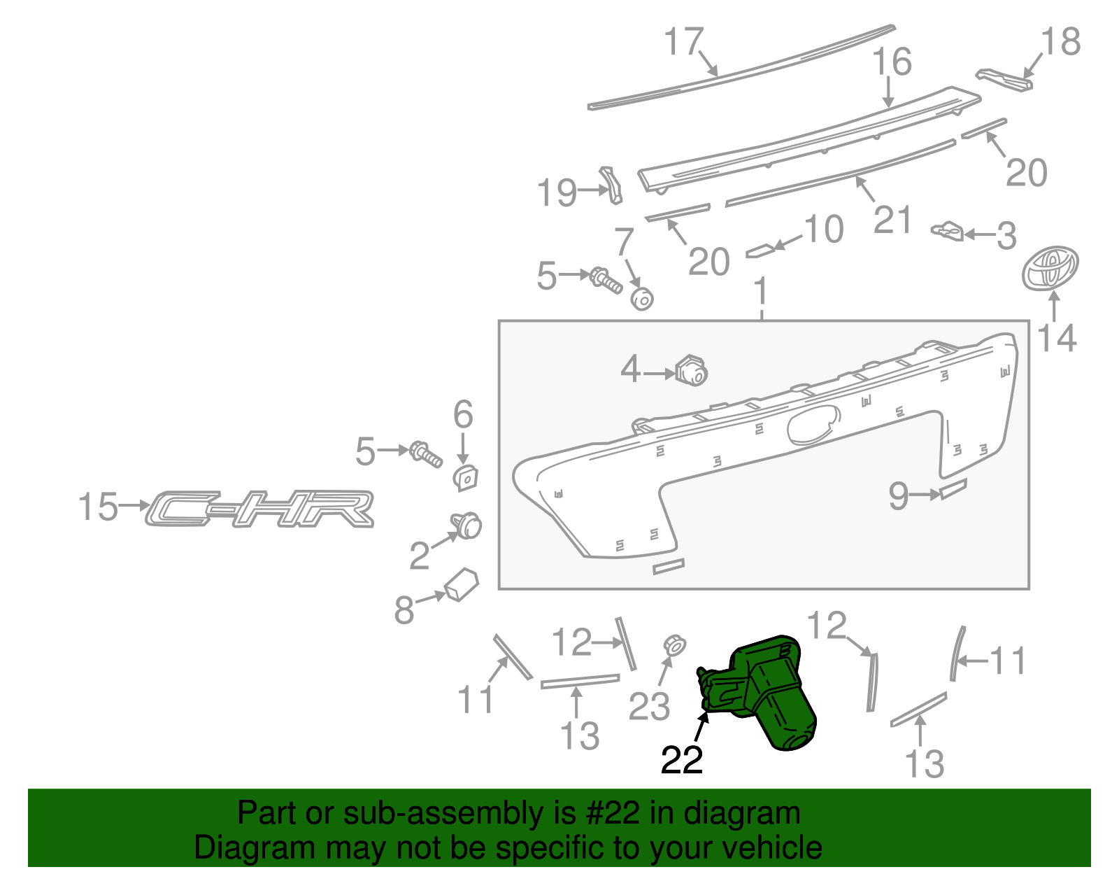 Rear Camera - Toyota (86790-10030)