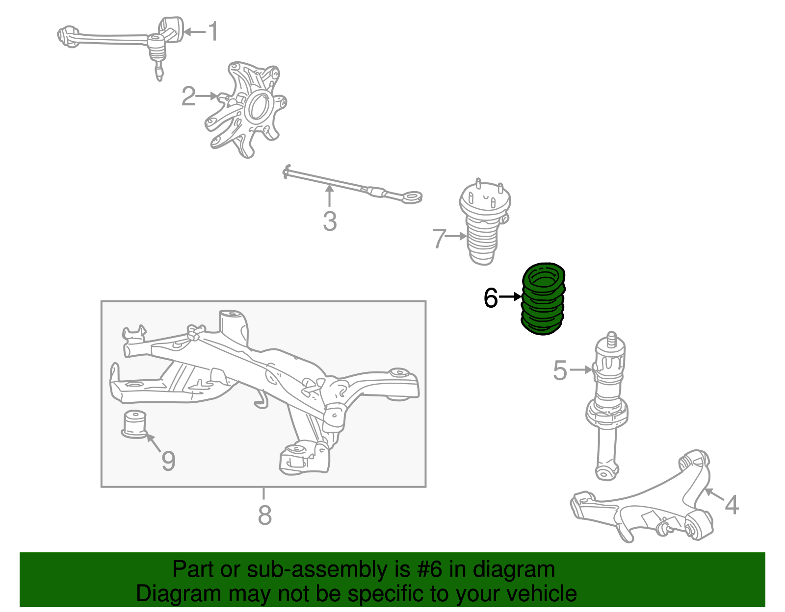 Coil Spring - Ford (XW4Z-5560-AA)