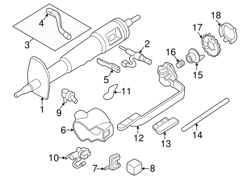thumbnail image 2 of Vital All-Terrain Steering Column Lock Guard Fits 1984-1994 Chevy S10 / GMC Sonoma Pickup 2 of 5