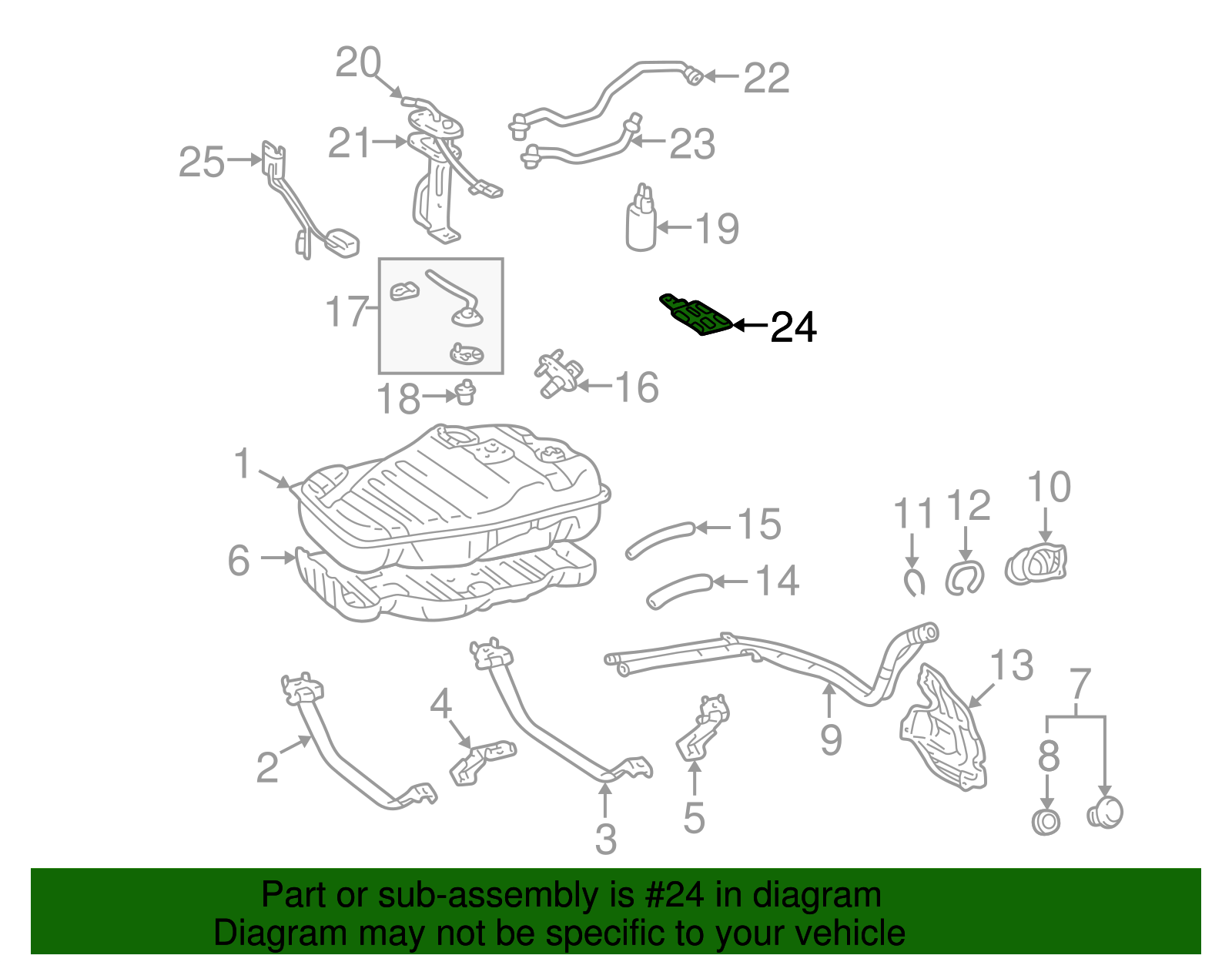 Fuel Filter - Toyota (23300-50090)