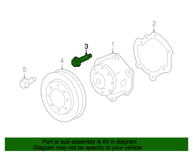 20042021 GM Water Pump Bolt 11562426 GM Parts Online
