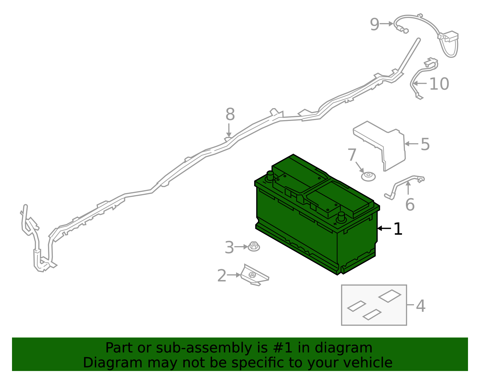 Battery - Toyota (00544-H8AGM-TS)