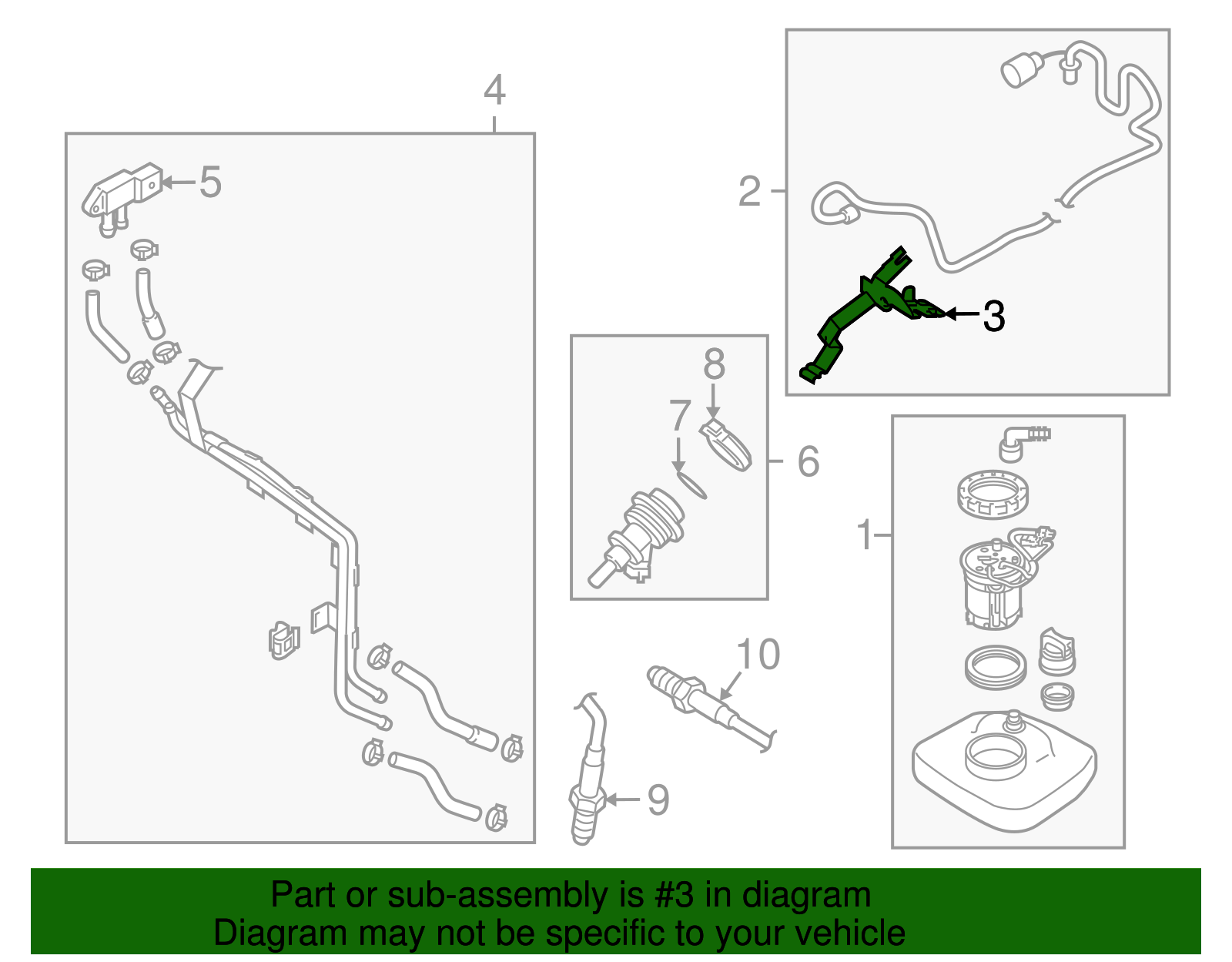 Feed Line Bracket - Volkswagen (7L6-131-713)