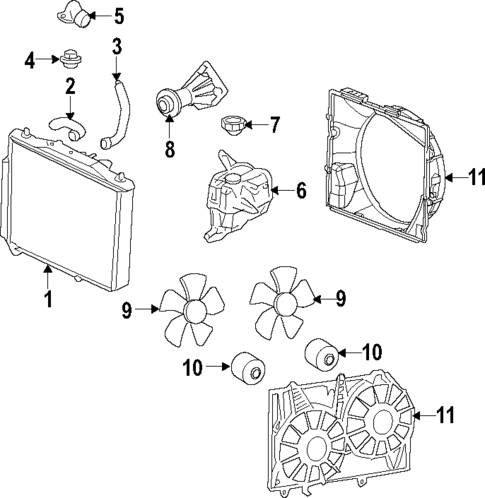 Radiator & Components for 2010 Cadillac STS | GMPartsDirect.com