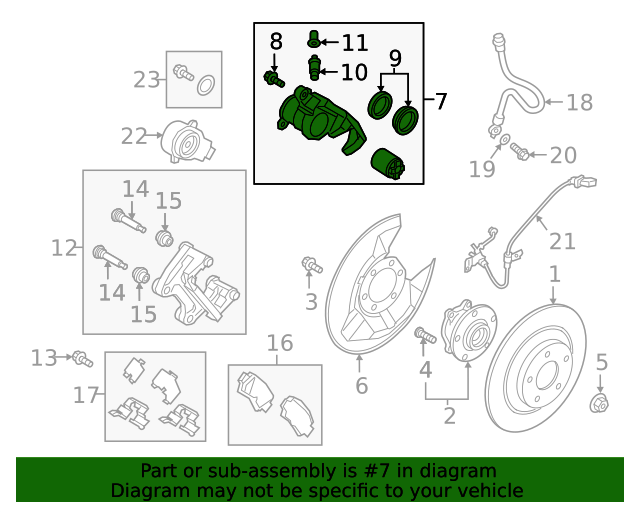 KAY02661XA Caliper Assembly 20162024 Mazda CX5 Mazda Wholesale