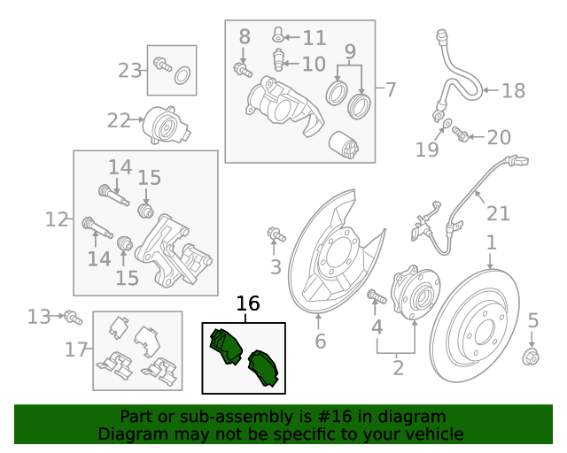 20162021 Mazda CX5 Brake Pads Rear KAY02648ZA