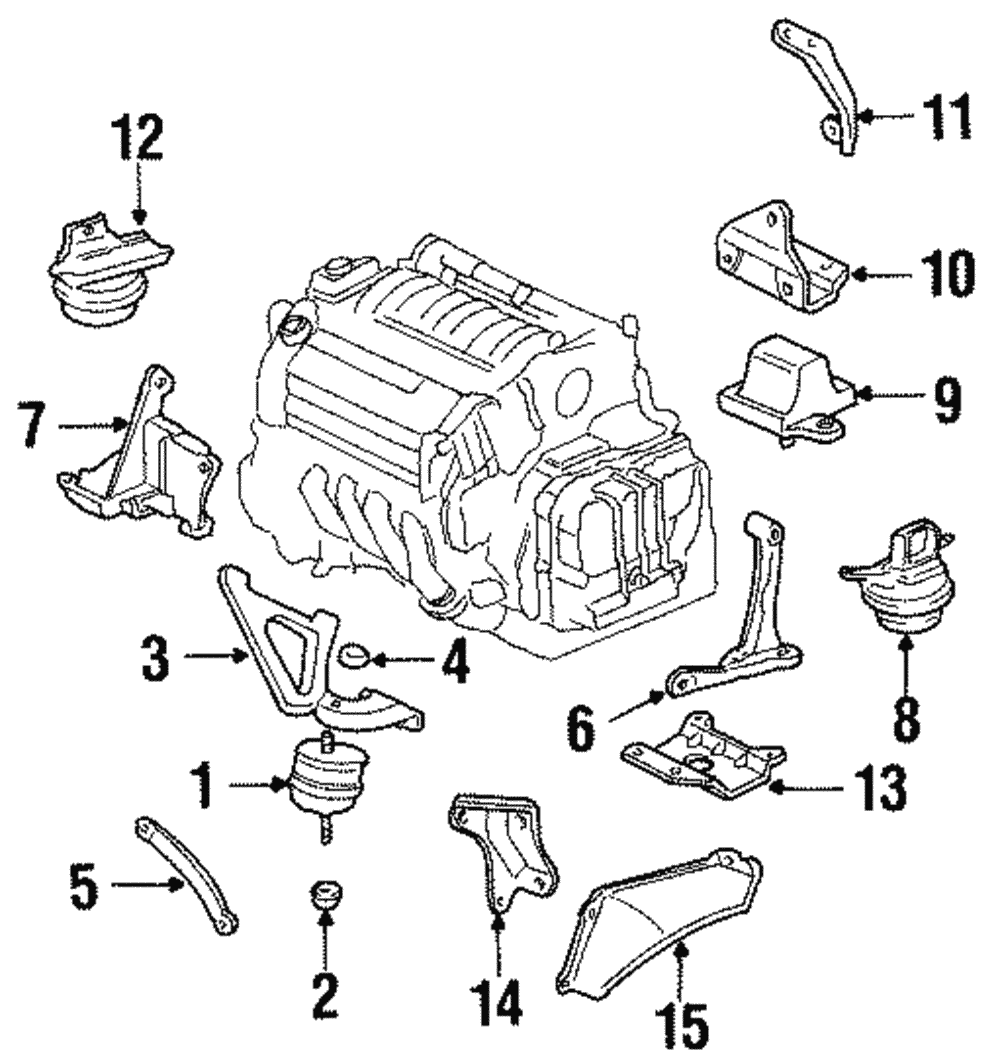Engine Front Mount Nut - GM (11517830)