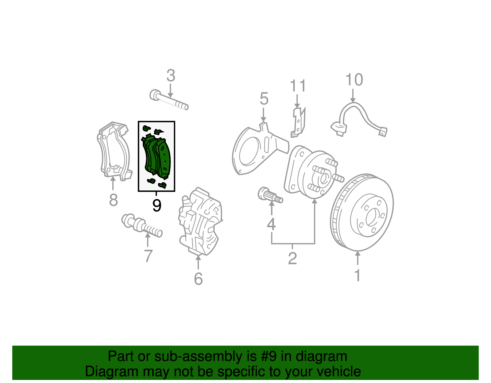 Brake Pads - GM (89047824)
