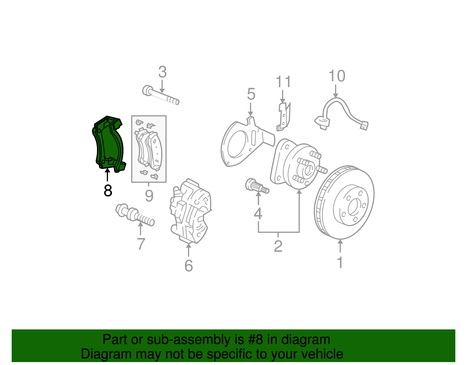 Caliper Mount - GM (88967253)