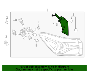 2021-2023 Chevrolet Trailblazer Rear Passenger Side Stop Lamp Bracket ...
