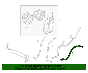 Genuine Mopar 52102793AA Detection Pump Hose