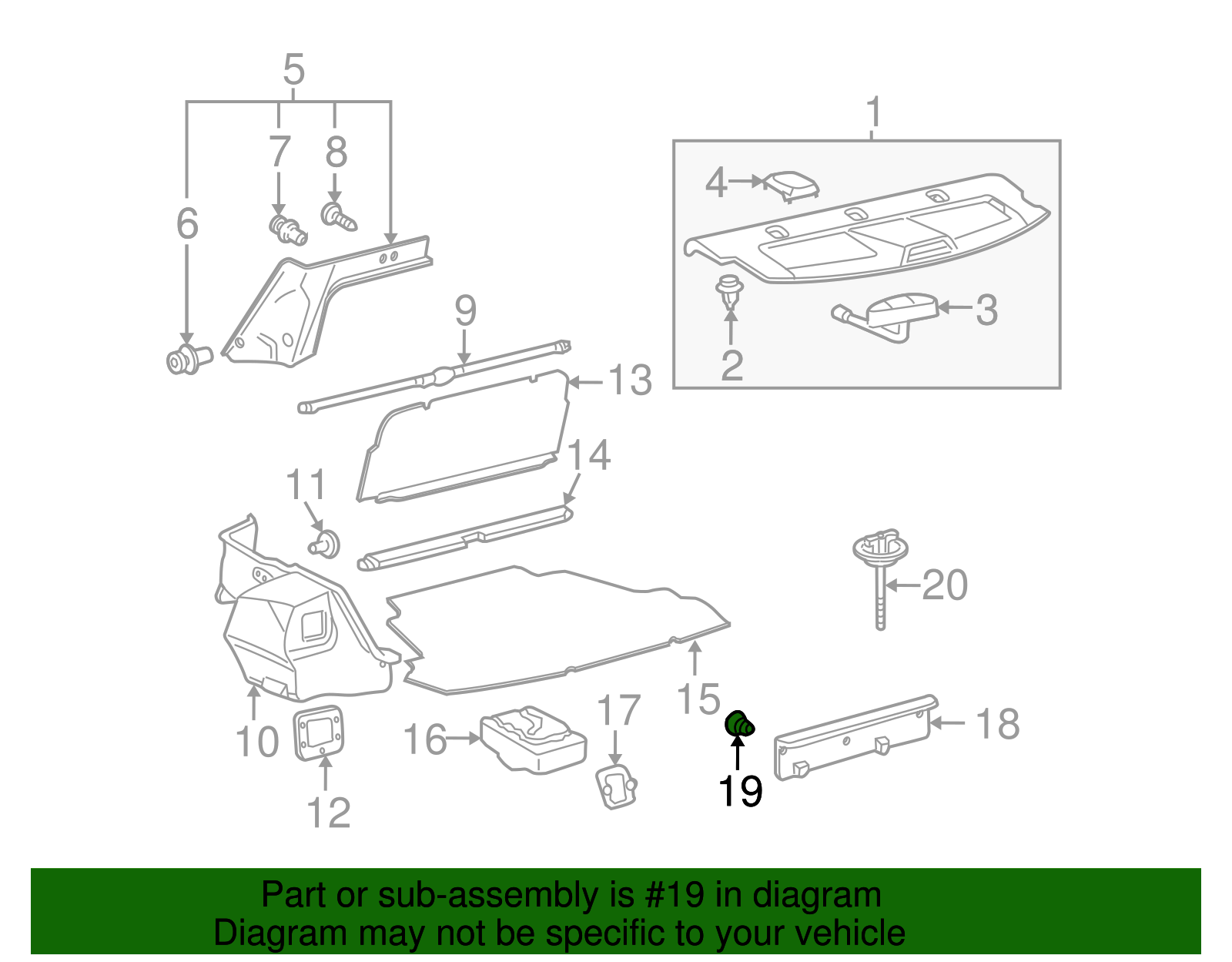 Side Trim Panel Retainer - Scion (90467-05161-C0)