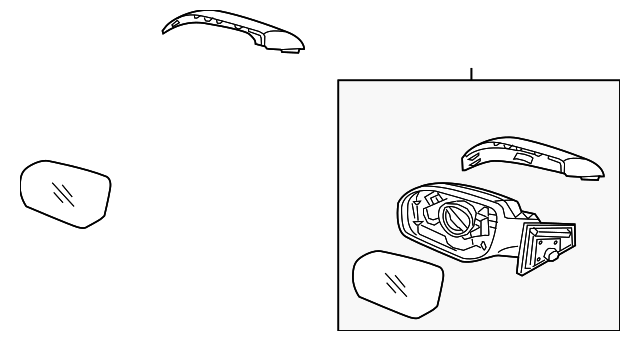 2017-2019 Hyundai Mirror Assembly 87610-B8630 | World OEM Parts  