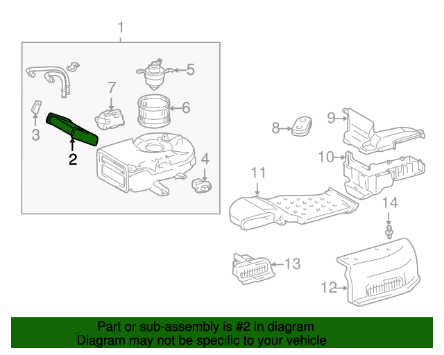 19982003 Toyota Sienna Heater Core 8710708020 Toyota Parts Center