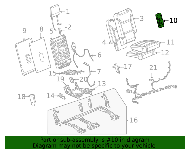 2021-2022 Cadillac F Bezel 84591656 | GM Parts Center