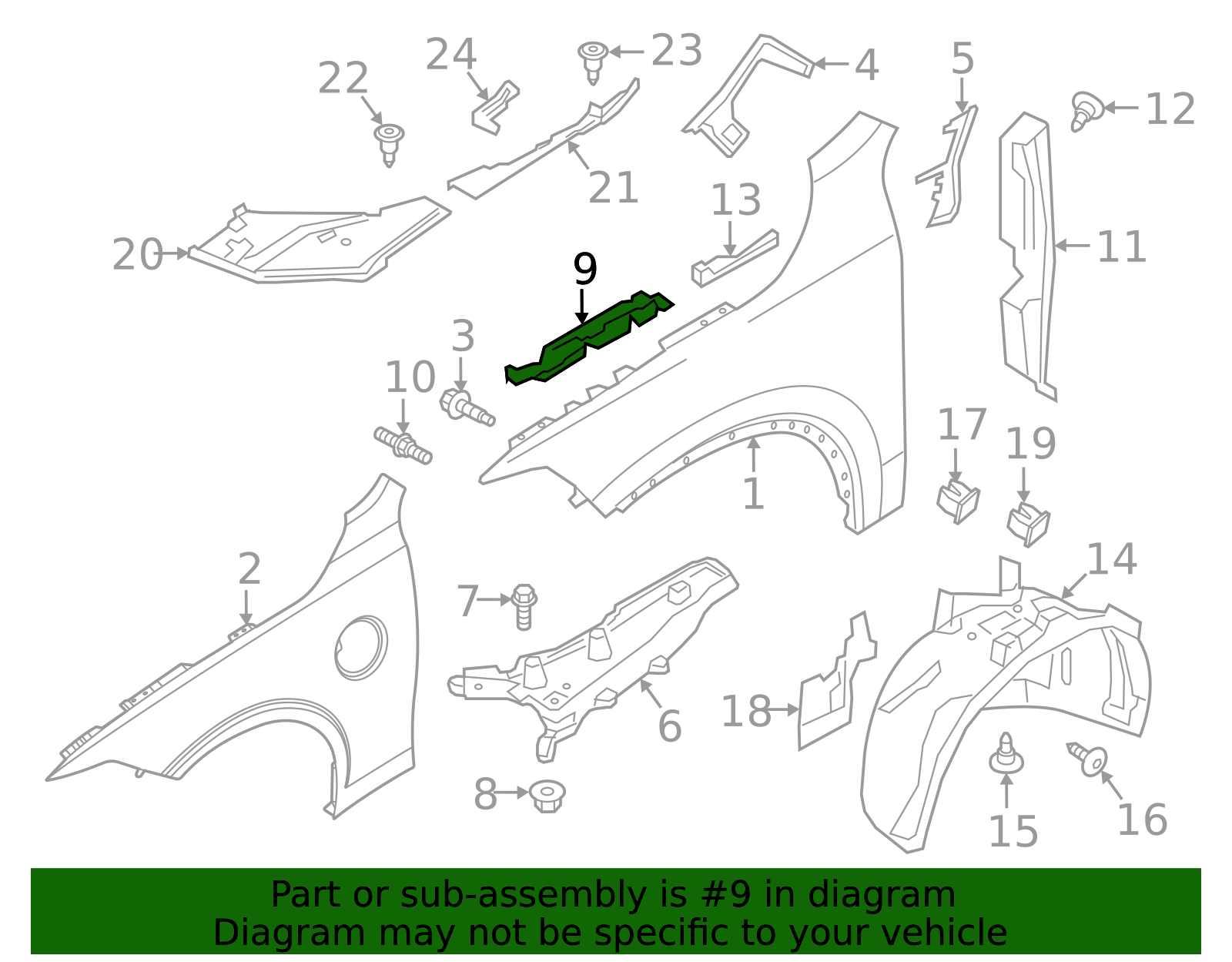 31416626 - Fender Bracket 2017-2025 Volvo | AutoNation Parts