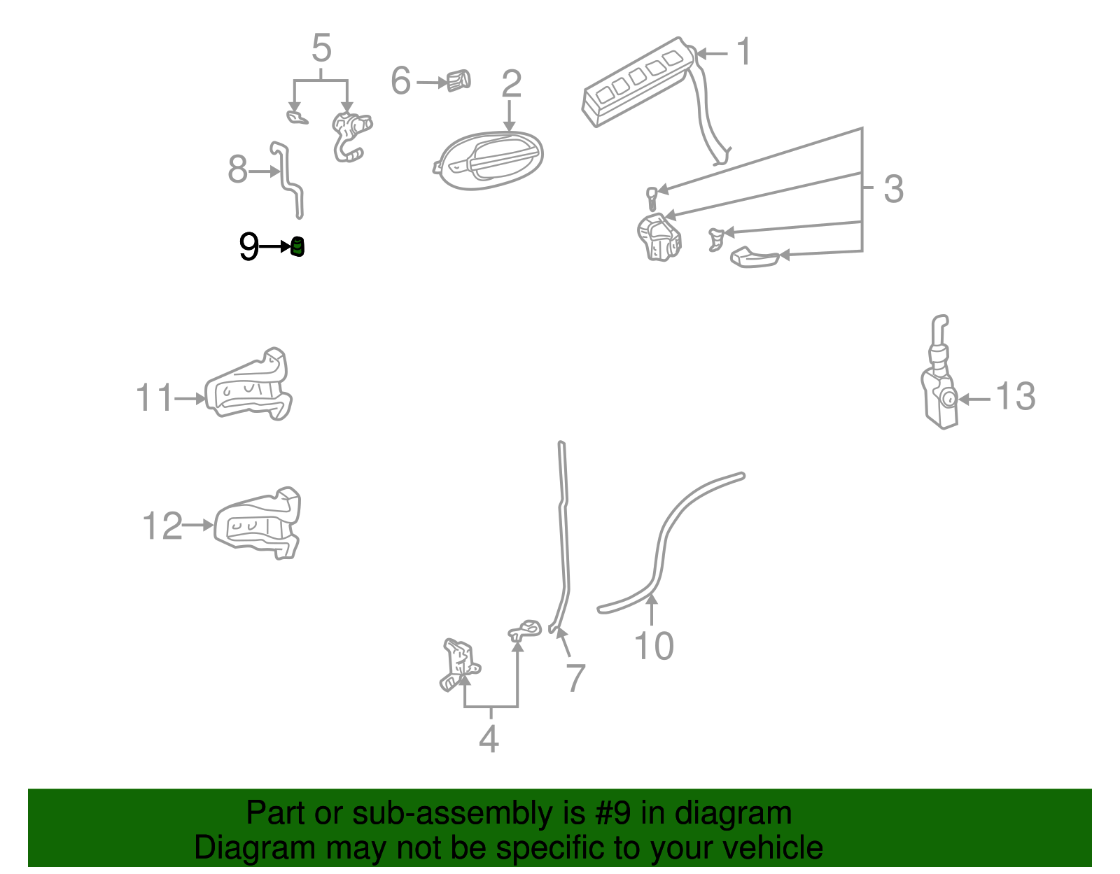 Control Assembly Retainer Clip - Ford (E83Z-5421952-B)
