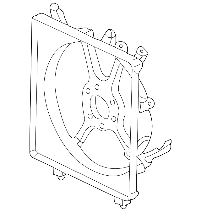 38615PLMA12 Shroud Air Conditioner (Keihin) 2005 Honda Civic
