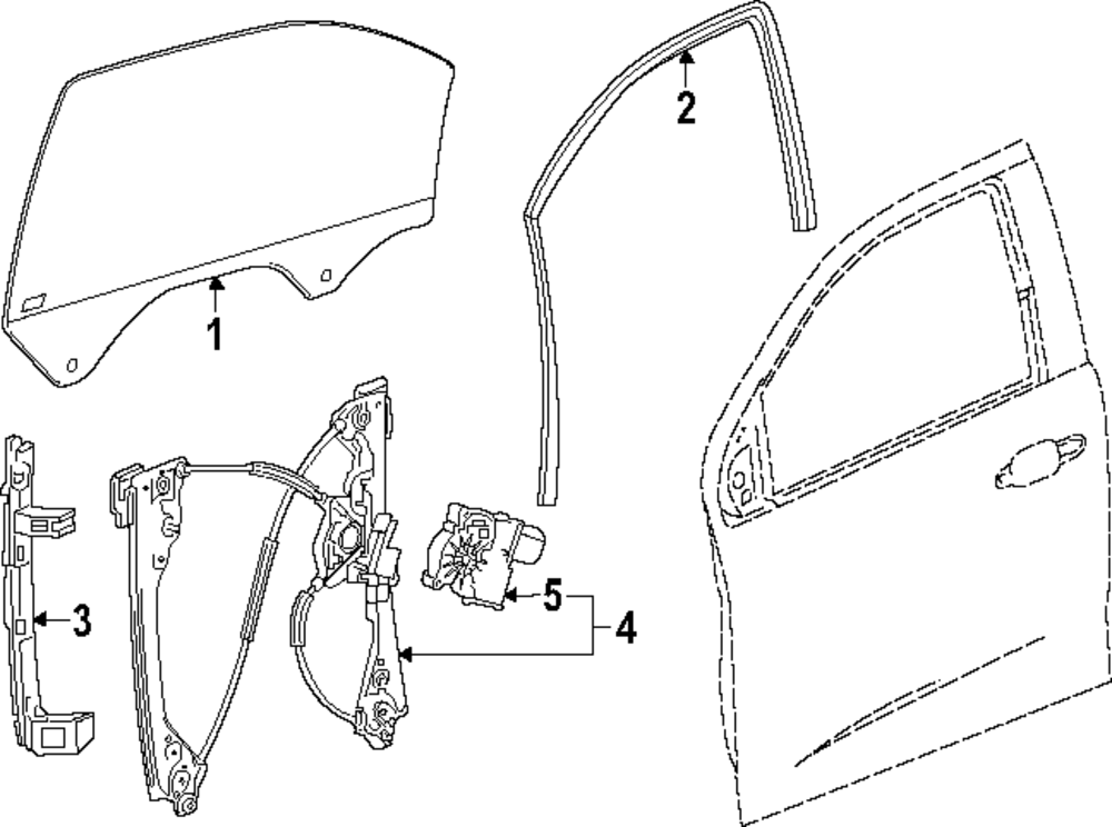 Door Glass - GM (87839770)