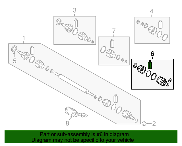 20162020 Kia Optima Cv Joint Kit 49580 D4000 Kia Parts Store Kia